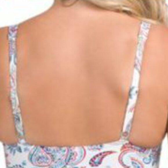 Brand New Nip Tuck Swim Multi-Coloured Floral Paisley Print Bikini Top - Picture 7 of 8